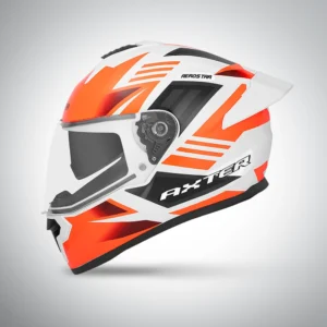 AXTER D6 WHITE WITH ORANGE